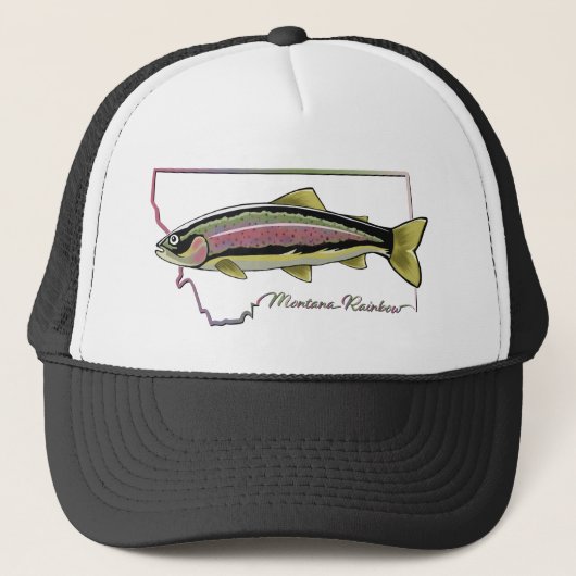 Montana Regenboog Trucker Hoed Pet (Voorkant)