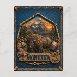 Montana Reis door het verleden Briefkaart