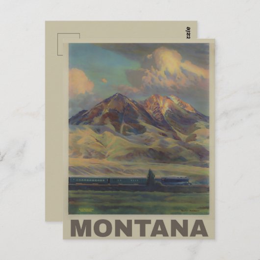  Montana-reizen Briefkaart (Voorkant / Achterkant)