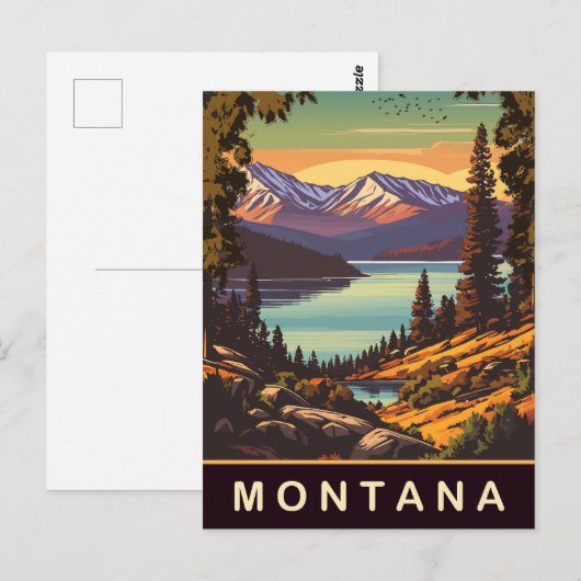 Montana, Reizen Briefkaart (Voorkant / Achterkant)