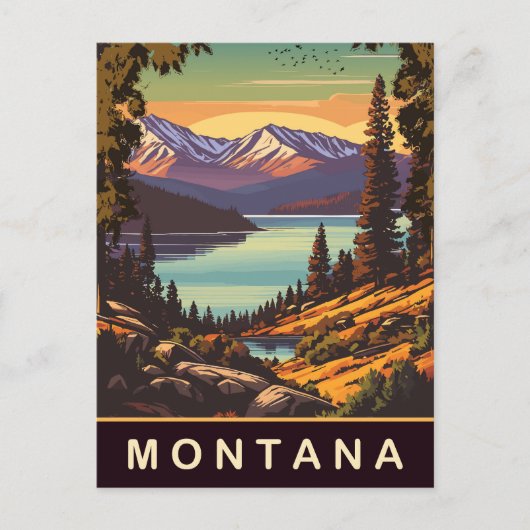 Montana, Reizen Briefkaart (Voorkant)