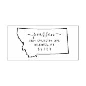 Montana retouradres stempel zelf-inkt (Design)