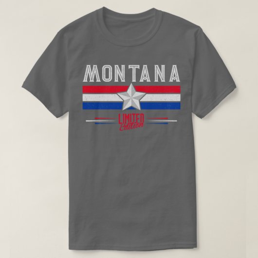 Montana Retro  Gift Women Mannen Kinderen T-shirt (Design voorkant)
