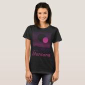 Montana Retro Mountain Grid 80s 90s Aesthe T-shirt (Voorkant volledig)