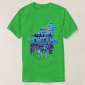 Montana Retro  Mountain T-shirt (Design voorkant)