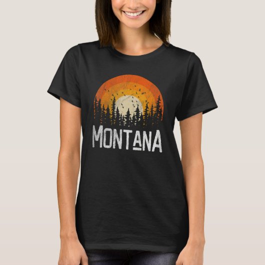 Montana Retro Style  70s 90s Mannen Vrouwen T-shirt (Voorkant)