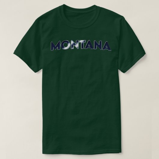 Montana Retro Tekst T-shirt (Design voorkant)