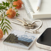 Montana Road Trip Schilderachtig Highway Mountains Sleutelhanger (Voorkant Rechts)