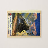 Montana Rockies Poster Steam Train Engine Railroad Legpuzzel (Horizontaal)