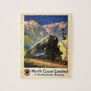 Montana Rockies Poster Steam Train Engine Railroad Legpuzzel