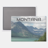 Montana Rockies Schilderachtig landschap Magneet (Voorkant / Achterkant)