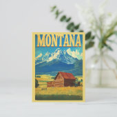  Montana Rocky Mountains reizen Briefkaart (Staand voorkant)