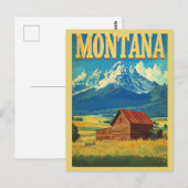  Montana Rocky Mountains reizen Briefkaart (Voorkant / Achterkant)