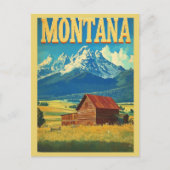  Montana Rocky Mountains reizen Briefkaart (Voorkant)