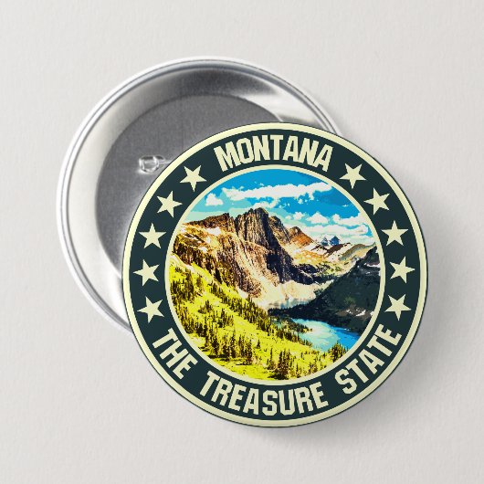 Montana Ronde Button 7,6 Cm (Voorkant /achterkant)