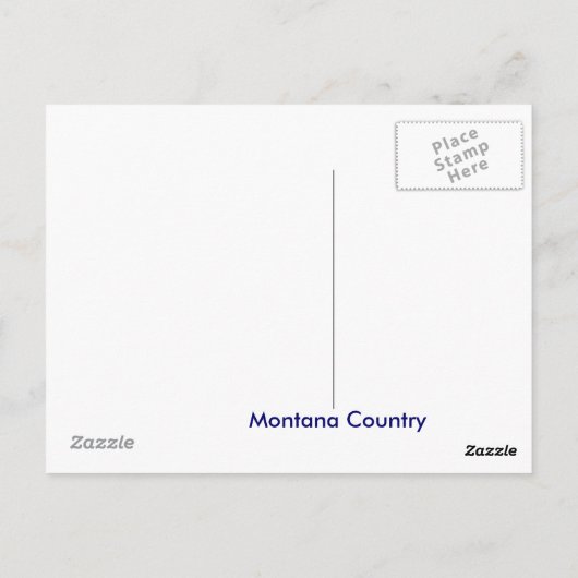 Montana Scenery Briefkaart (Achterkant)