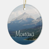 Montana Schilderachtig Landschapsvakantie Keramisch Ornament (Links)