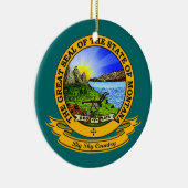 Montana Seal Keramisch Ornament (Rechts)