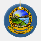 Montana Seal Keramisch Ornament (Achterkant)