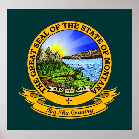 Montana Seal Poster (Voorkant)