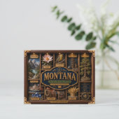 Montana Shadow Box 3D Figuur Staat Briefkaart (Staand voorkant)