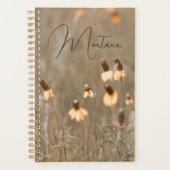 Montana Sinaasappel Wildflower op Sage Green Planner (Voorkant)