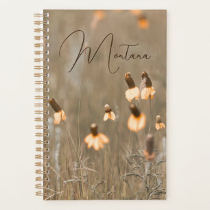 Montana Sinaasappel Wildflower op Sage Green Planner
