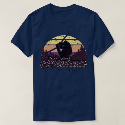 Montana Ski trip1 T-shirt (Design voorkant)