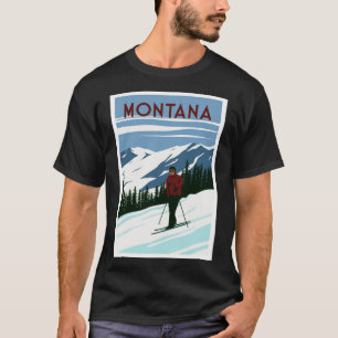 Montana skibestemming t-shirt