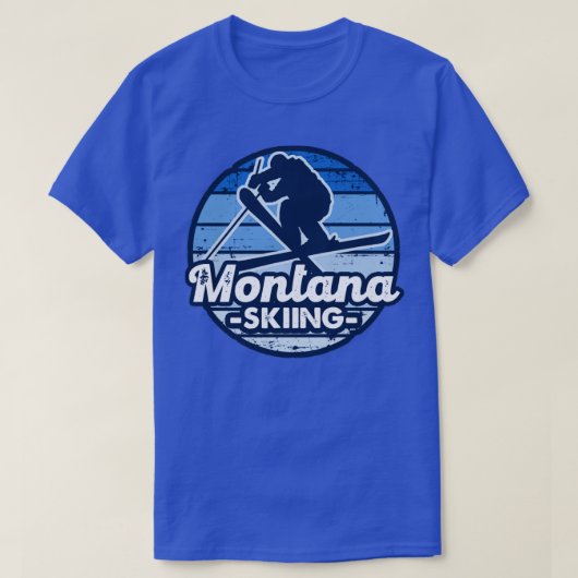 Montana skiing t-shirt (Design voorkant)