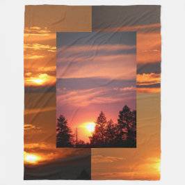 Montana Sky Sunsets 60 x 80 fleece deken