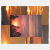 Montana Sky Sunsets 60 x 80 fleece deken (Voorkant (Horizontaal))