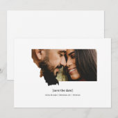 Montana Sla de datum fotokaart op Save The Date (Voorkant / Achterkant)