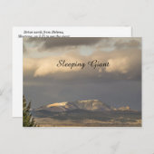 Montana Sleeping Giant in Sunlight Briefkaart (Voorkant / Achterkant)