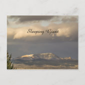 Montana Sleeping Giant in Sunlight Briefkaart (Voorkant)