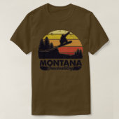 Montana sneeuwboarding t-shirt (Design voorkant)
