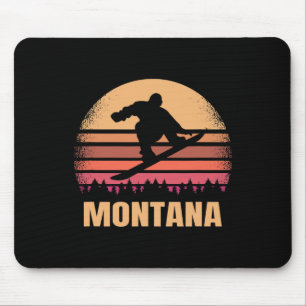 Montana Snowboarden  snowboarder Retro 70 Muismat