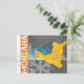 Montana Snowboarding Briefkaart (Staand voorkant)