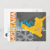 Montana Snowboarding Briefkaart (Voorkant / Achterkant)
