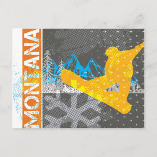 Montana Snowboarding Briefkaart