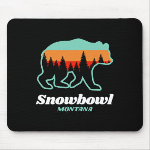 Montana Snowbowl Skien Snowboarden Beer  Muismat