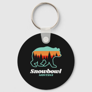 Montana Snowbowl Skiën Snowboarding Beer Sleutelhanger