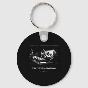 Montana Snowbowl Verenigde Staten Skiën Skisporter Sleutelhanger