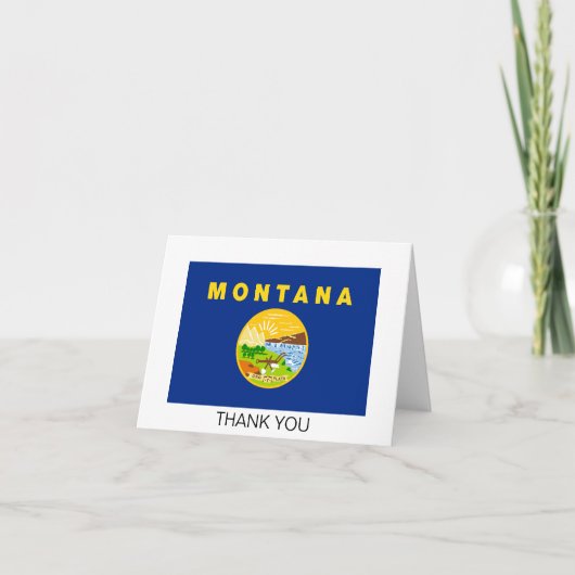 Montana Staatsvlag Bedankkaart (Voorkant)