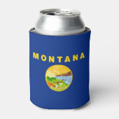 Montana Staatsvlag Blikjeskoeler (Blikje Voorkant)