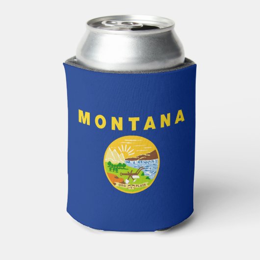 Montana Staatsvlag Blikjeskoeler (Blikje Achterkant)