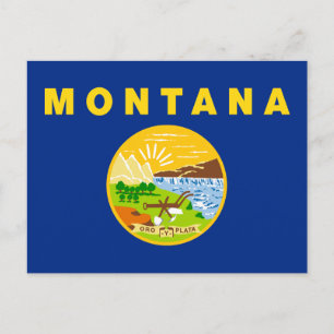 Montana Staatsvlag Briefkaart
