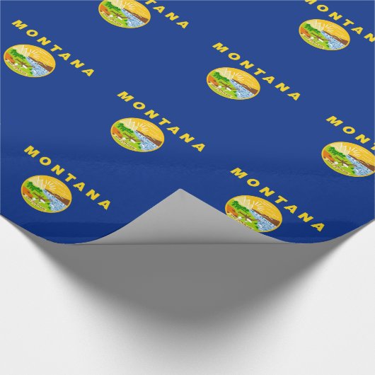 Montana Staatsvlag Cadeaupapier (Hoek)