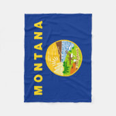 Montana Staatsvlag Fleece Deken (Voorkant)
