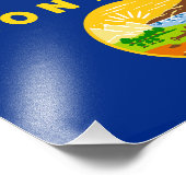 Montana Staatsvlag Foto Afdruk (Hoek)